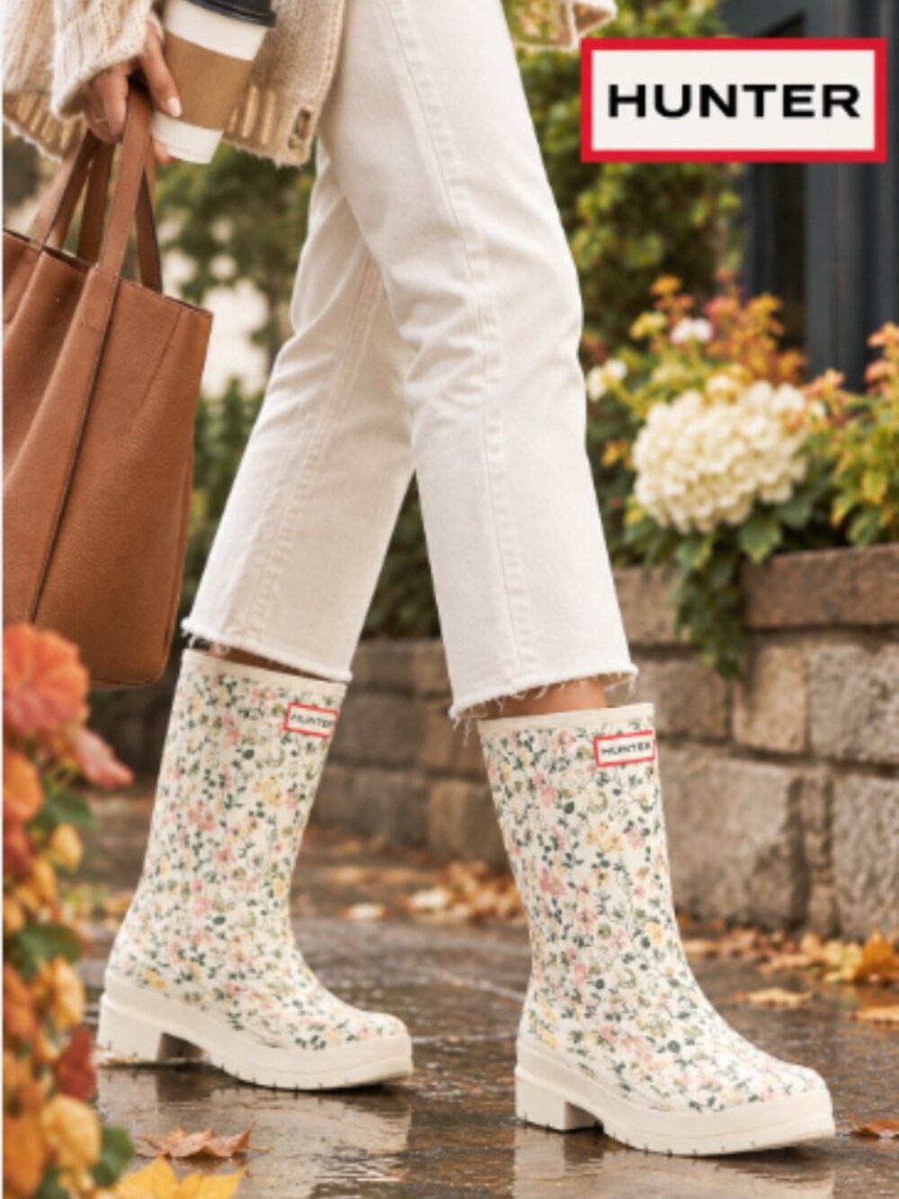 BACK IN STOCK Hunter Liberty BACK LOGO STRAP Rain Boots 2668T4 NEW in box